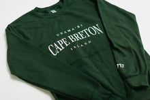 Load image into Gallery viewer, UNAMA'KI CAPE BRETON ISLAND CREWNECK - FOREST GREEN