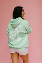 Load image into Gallery viewer, WHAT'S THE BEST THAT COULD HAPPEN HOODIE - MINT