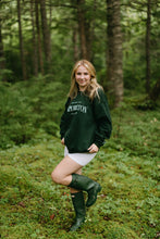 Load image into Gallery viewer, UNAMA'KI CAPE BRETON ISLAND CREWNECK - FOREST GREEN