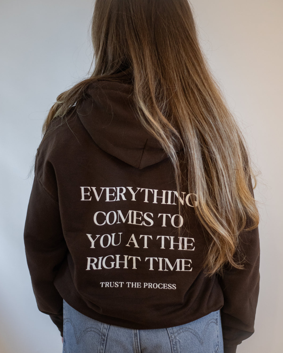 TRUST THE PROCESS HOODIE - TEDDY