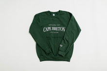 Load image into Gallery viewer, UNAMA&#39;KI CAPE BRETON ISLAND CREWNECK - FOREST GREEN
